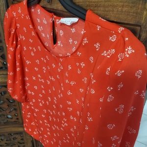 Elodie Red Floral Top